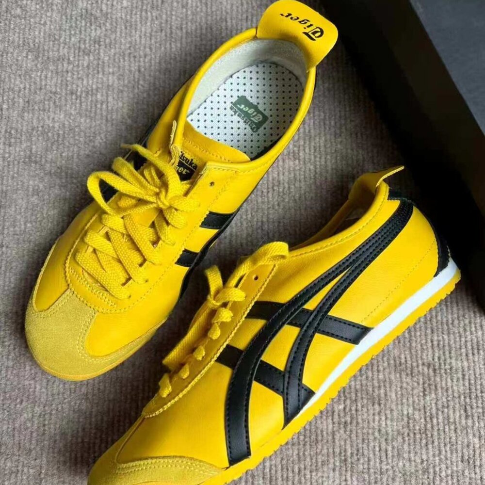 Onitsuka Tiger by Asics Men's Yellow and Black Shoes - Picture 4 of 6